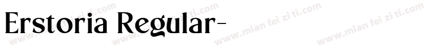 Erstoria Regular字体转换